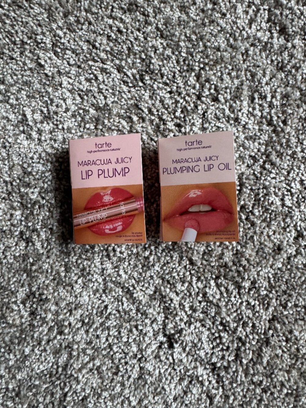 (2) Tarte Maracuja Juicy Lip Plump & Plumping Lip Oil Samples NEW